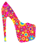 Retro Floral Shoe
